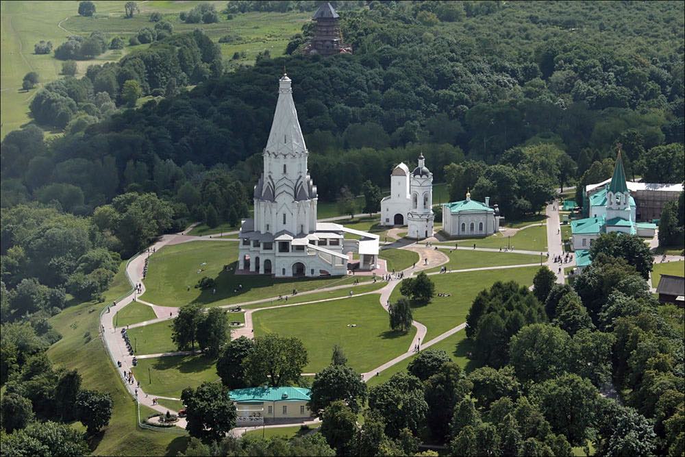 Kolomenskojė – vaizdas iš viršaus